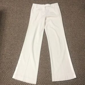 Tory Burch Cream Wool Tuxedo Trousers